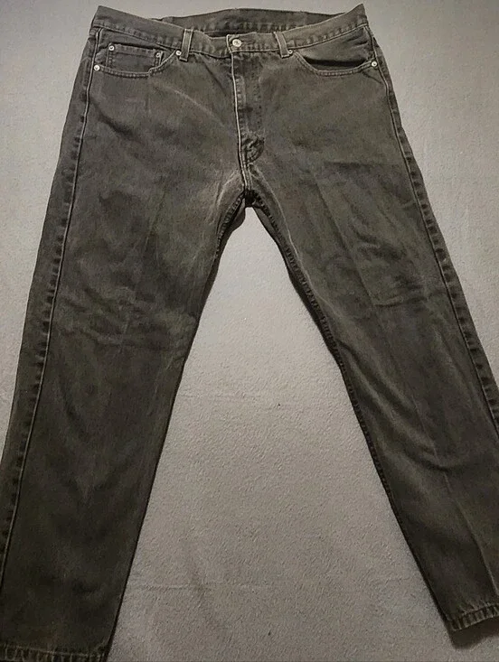 Levis Jeans Mens Size 40x32 Black Straight Leg