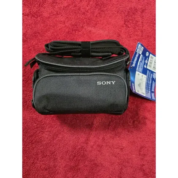 Sony LCS-U10 Soft Carrying Case Camera Camcorder Bag Black w/ Tags Shoulder...