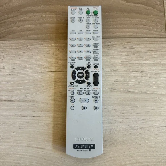 Sony RM- A‎ AU002 AV Stereo System Remote Control