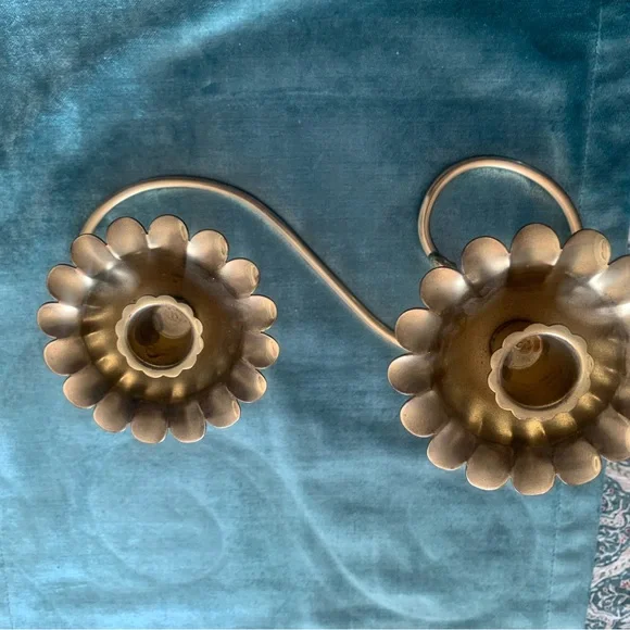 Vintage Bronze table Candle Holder