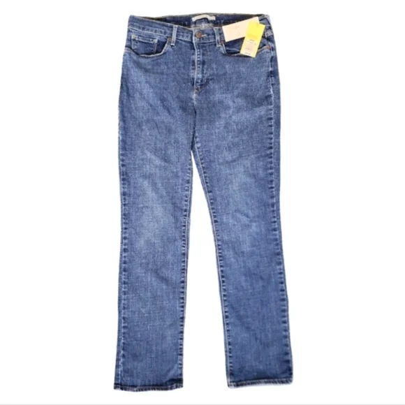 LEVI'S Mens All in Motion Straight Leg Jeans Blue Size 32
