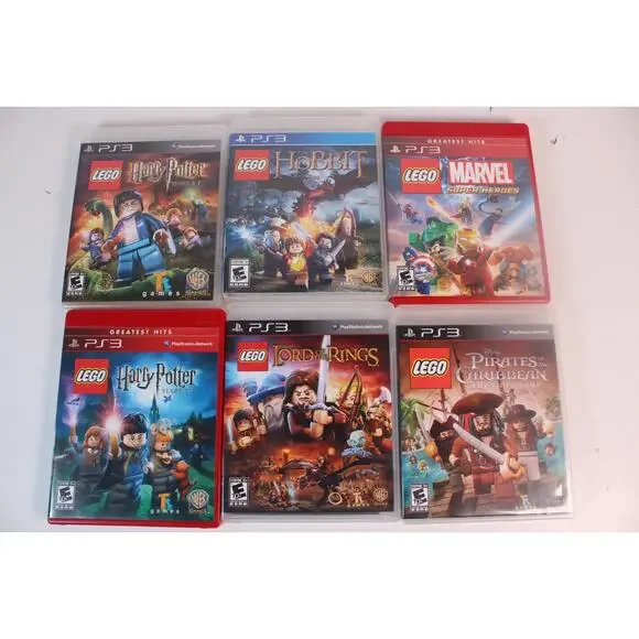 6 game Lego Game Lot Sony PS3: Harry Potter + LOTR + Hobbit + more