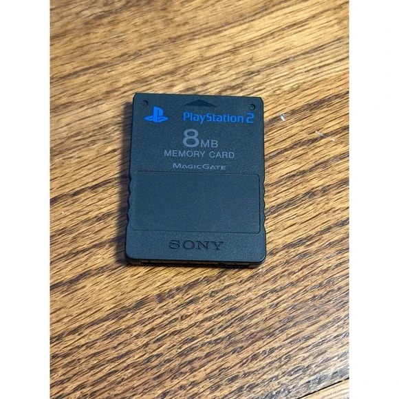 Sony PlayStation 2 8MB Memory Card Black Official OEM PS2 MagicGate SCPH-10020
