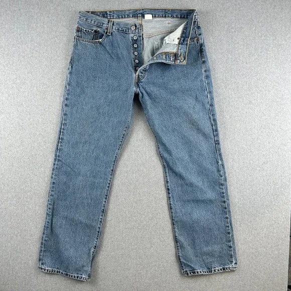 Vintage Levi's 501 XX Jeans Mens 38x30 Blue Original Fit Button Fly Straight Leg