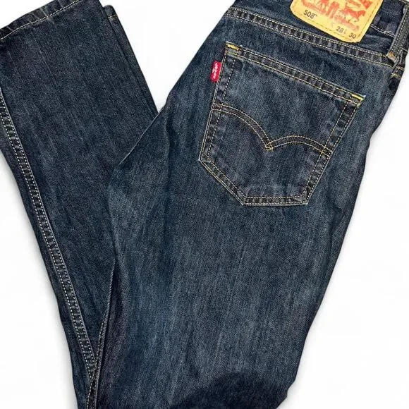 Levi Strauss Dark Denim 508 Regular Taper Fit jeans W 28 L‎ 30
