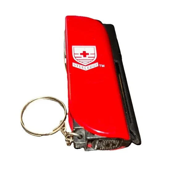 Steeledge Swiss Army Keychain Knife & Flashlight Multi-tool