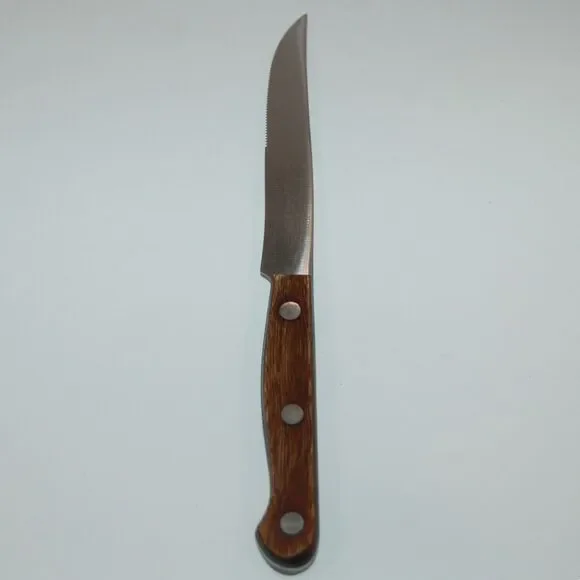 J A HENCKELS STEAK KNIFE HOLLAND WOOD HANDLE 4.75
