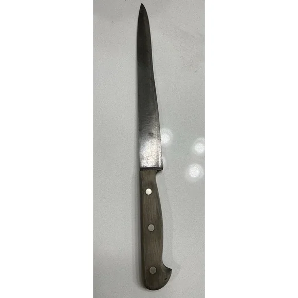 Rare Edelweiss-Solingen, Columbia Cutlery 10 inch Carbon Steel Butcher Knife