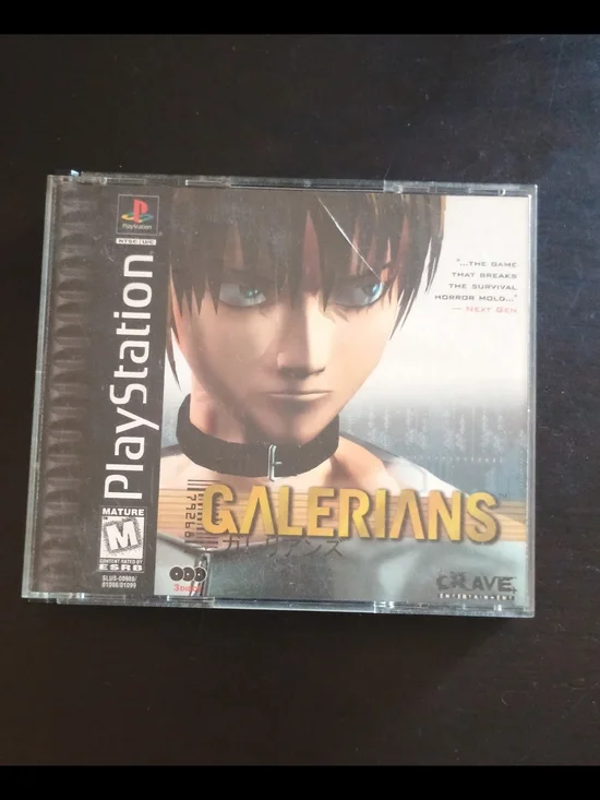 Sony PlayStation Galerians Disc with Pink and Silver Artwork