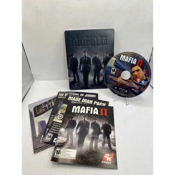 Mafia II 2 Steelbook (Sony PlayStation 3 PS3) CIB Complete w/ Inserts