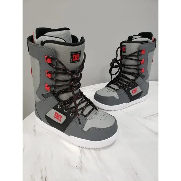 NEW SIZE 9 - DC Phase‎ W24 (xSKR) 2024 - GRAY RED BLACK SNOWBOARDING BOOTS