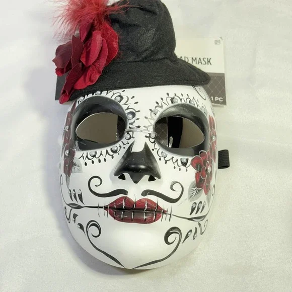 NEW Day Of The Dead‎ Halloween Theater Mask