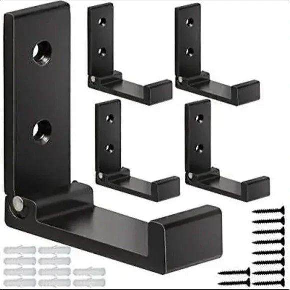 Folding Coat Hooks, 2 Wall Hooks for Hanging Coat Towel Hooks Hardware Heavy