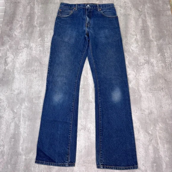 Vintage Levi's 517 Jeans Men 31x34 Blue Faded Bootcut Western Cowboy Denim