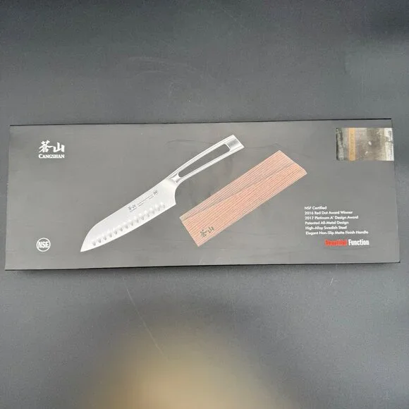 Cangshan TN1 Series 7-Inch Santoku Knife & Sheath Set