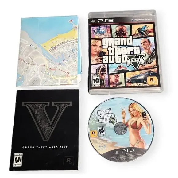 PS3 Grand Theft Auto: Five CIB (Sony PlayStation 3, 2013) Pre-owned