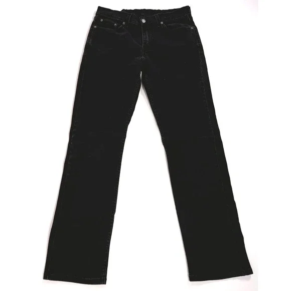Levis' 514 Jeans‎ Men's 30x32 Straight Fit Black Denim 100% Cotton