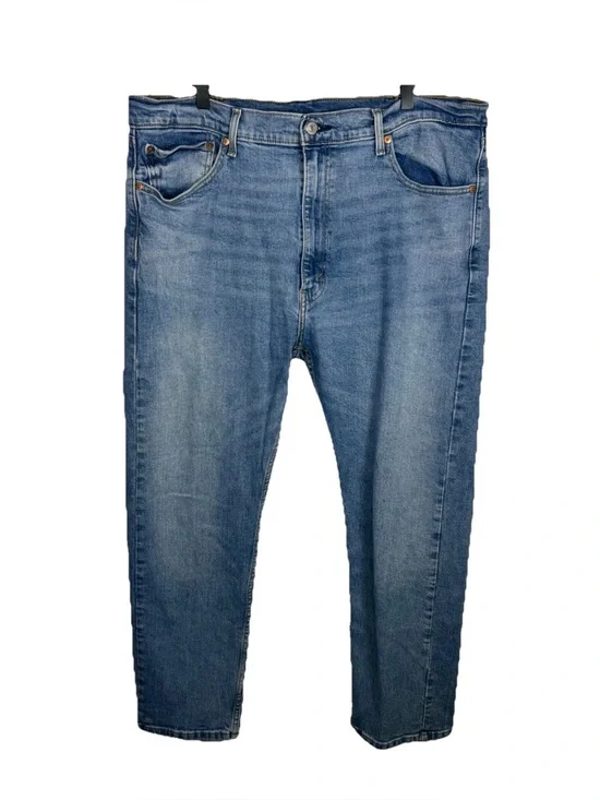 Levi’s 505 Men’s Straight Leg Jeans Size 40x30 Classic Blue Denim Whiskering