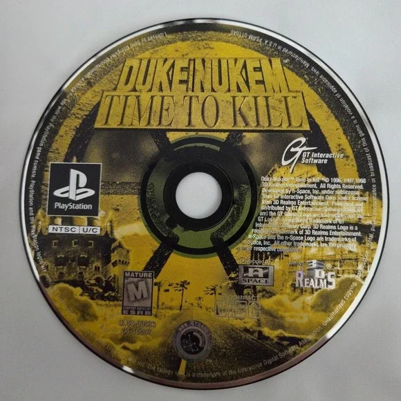 Duke Nukem: Time to Kill (Sony PlayStation 1, 1998) Loose Disc - Tested