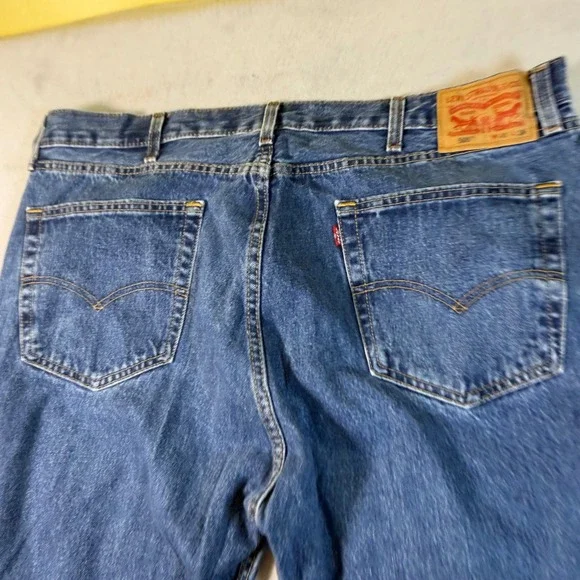 Levis 505 Regular Fit Straight Leg Mens Blue Denim Jeans W40 L29 Medium Wash