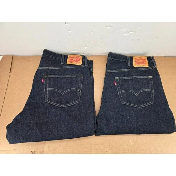 Levi’s Men’s 559 Relaxed Straight Flex Fit Blue Jeans 44x30 2 of
