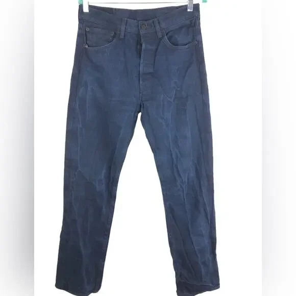 Levi Strauss 501 button fly dark wash jeans W32 L36