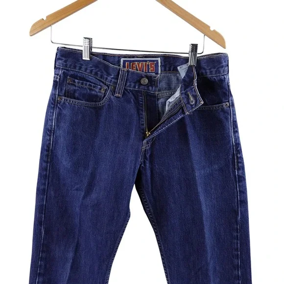 Levis 537 Slim Bootcut‎ Jeans Mens 32x32 Dark Wash Denim Y2K