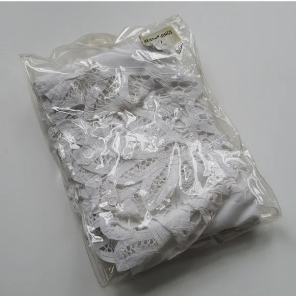 NWT Linens N Things White Cotton Window Velance 60