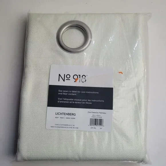 NIP Lichtenberg NO918 Panneau Curtain. Contains ONE Panel. Ivory 40x84