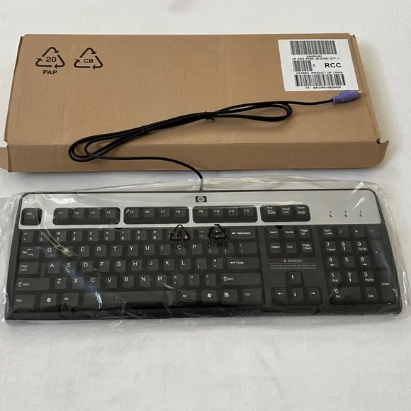 NIB HP Wired Keyboard Model KB-0316 Black