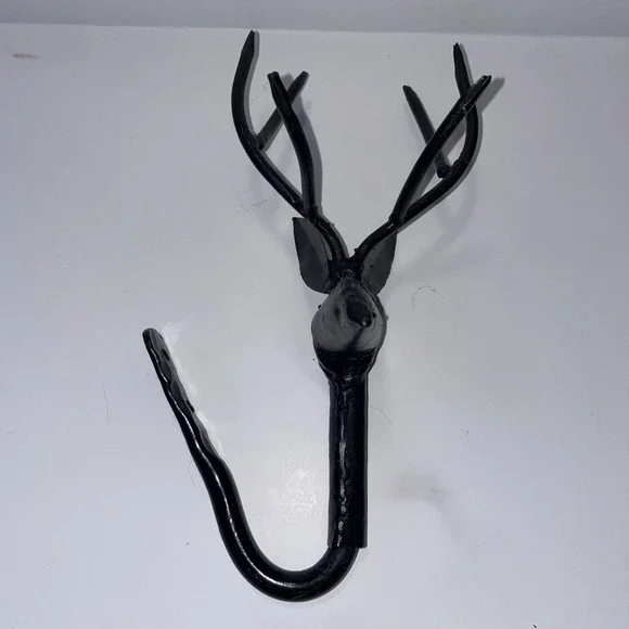 Vintage Metal Deer Rustic Wall Hanger 10