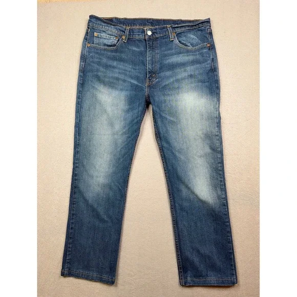Levis 514 Straight Fit Jeans Mens 38 Medium Wash Made in Mexico
