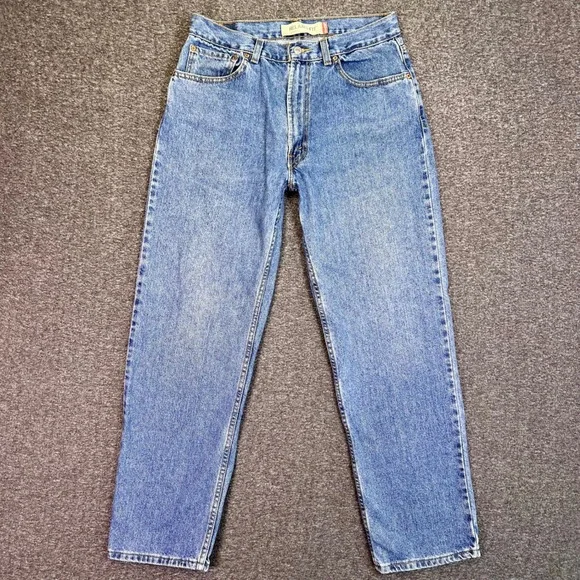 Levis 550 Jeans Mens 32x31 Blue Denim Relaxed Tapered Casual High Rise Retro Y2K