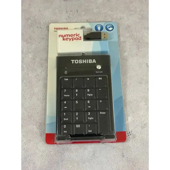 New Toshiba PA3828U-1ETB portable numeric keypad USB NEW