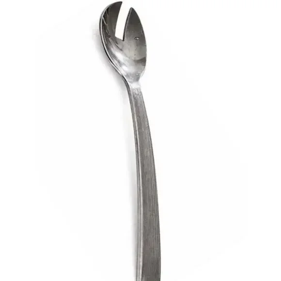 Vera Wang Wedgwood Vesta Serving Spoon 12in Silver Tone Flatware Replacement Set