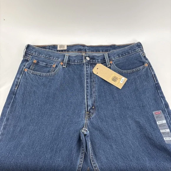 NEW Levis 550 Jeans Mens 40x32 Medium Wash Denim Relaxed Tapered Blue