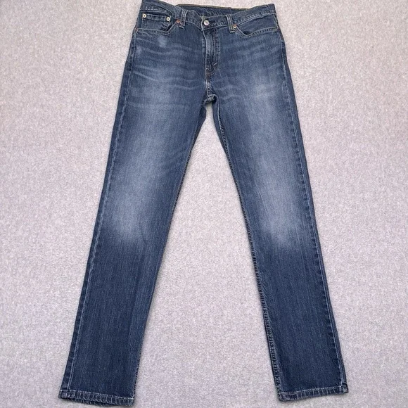 Levi's 511 Jeans Men's 32x33 Slim Straight Medium Wash‎ Denim Stretch Fade EUC