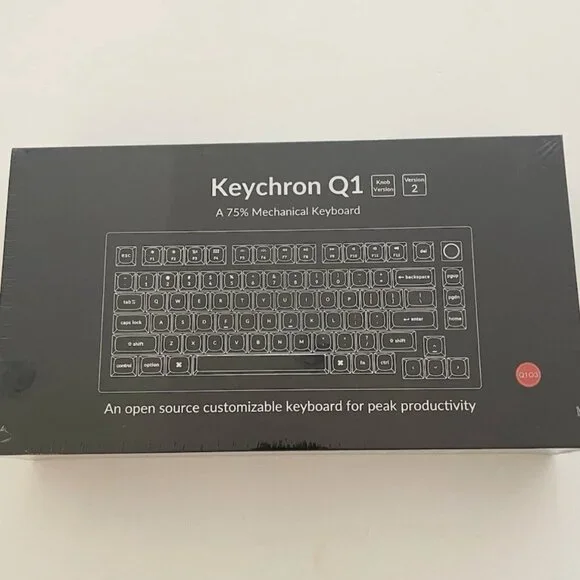 Keychron Q1 Wired Custom 75% Mechanical Keyboard Knob Version 2 NEW Sealed Box