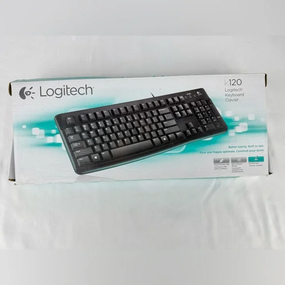Logitech K120 Full-Size Wired USB Keyboard – New