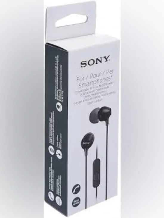 Sony In-Ear Wired Earphones in Black #E6