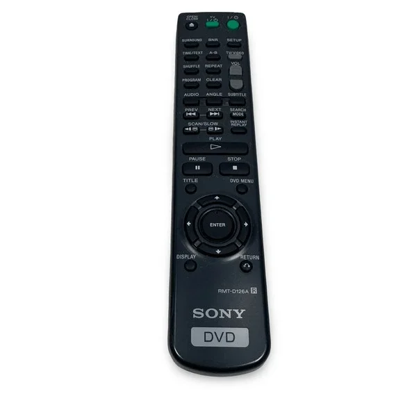 Sony RMT-D126A DVD Player Remote Control Black OEM Replacement Controller
