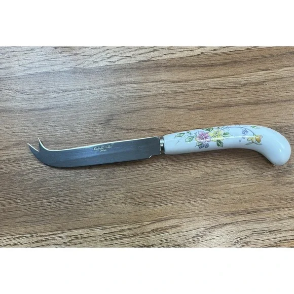 Andrea by Sadek Vintage Floral‎ Cheese Knife with Forked Tip