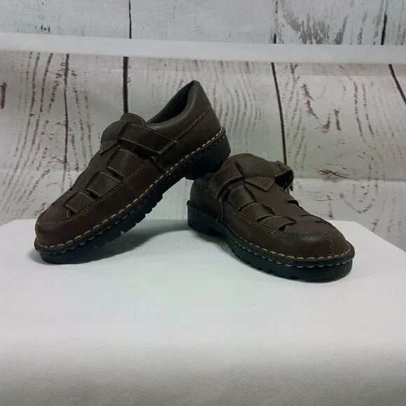 Original Outback Rugged Brown Leather Sandals shoe