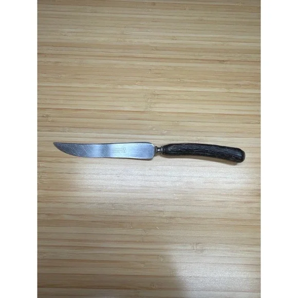 Vintage E.C. Simmons Keen Kutter Stainless Steak Knife Faux Antler Handle