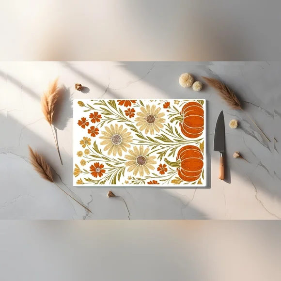 Floral Pattern Cutting Board