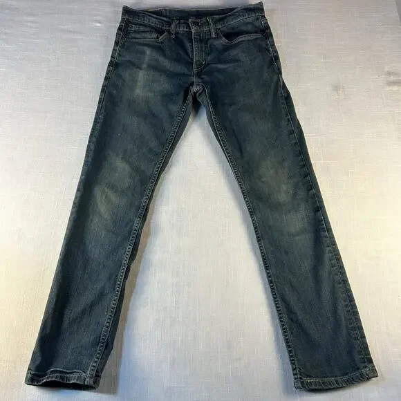 Levis 511 Jeans‎ Mens 31x32 (Measures 29.5 Length) Blue Denim Slim Straight