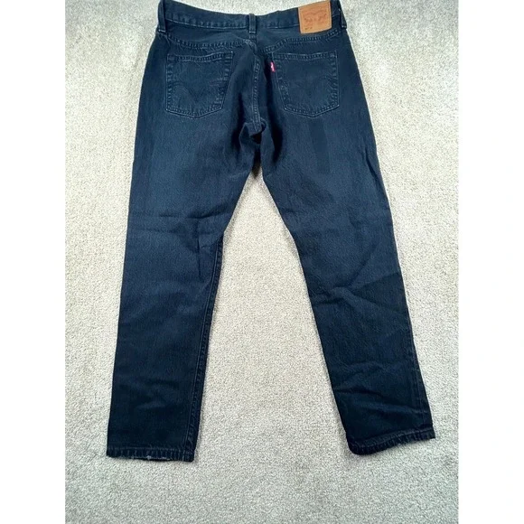 Vintage Levis 501 CT Jeans Mens‎ 28x32 Dark Blue Denim Tapered Leg Distressed
