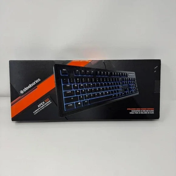 New NIB Steelseries Apex 100 Illuminated Gaming‎ Keyboard