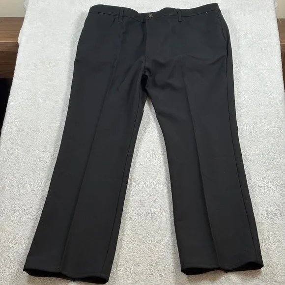 VTG. Y2K Levis 517 Boot Cut Mens Black Sta-Prest Style Polyester Pants W44 L32