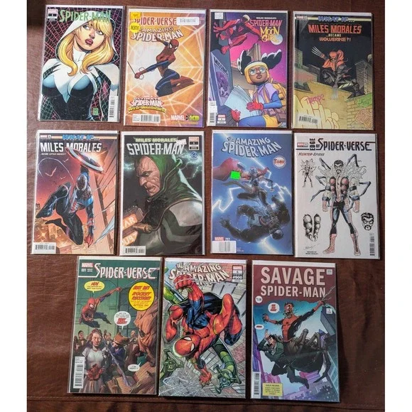 Marvel‎ Comics Spider-Man & Miles Morales Variant Cover Lot x11 NM Range